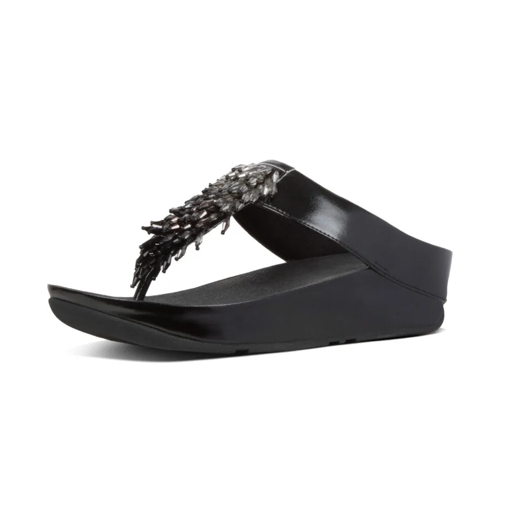 รองเท้าแตะแบบหูหนีบ ผู้หญิง รุ่น RUMBA OMBRÉ-BEADED TOE-POST SANDALS