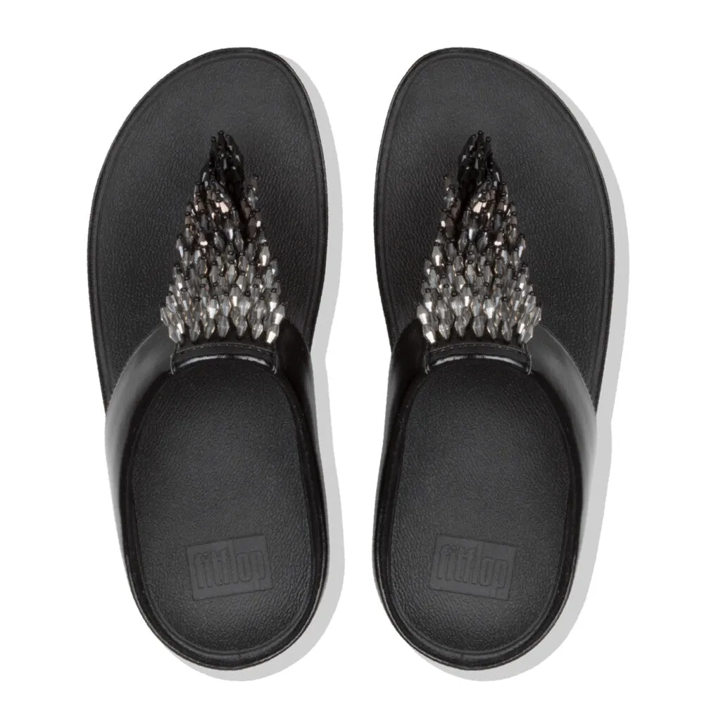 รองเท้าแตะแบบหูหนีบ ผู้หญิง รุ่น RUMBA OMBRÉ-BEADED TOE-POST SANDALS
