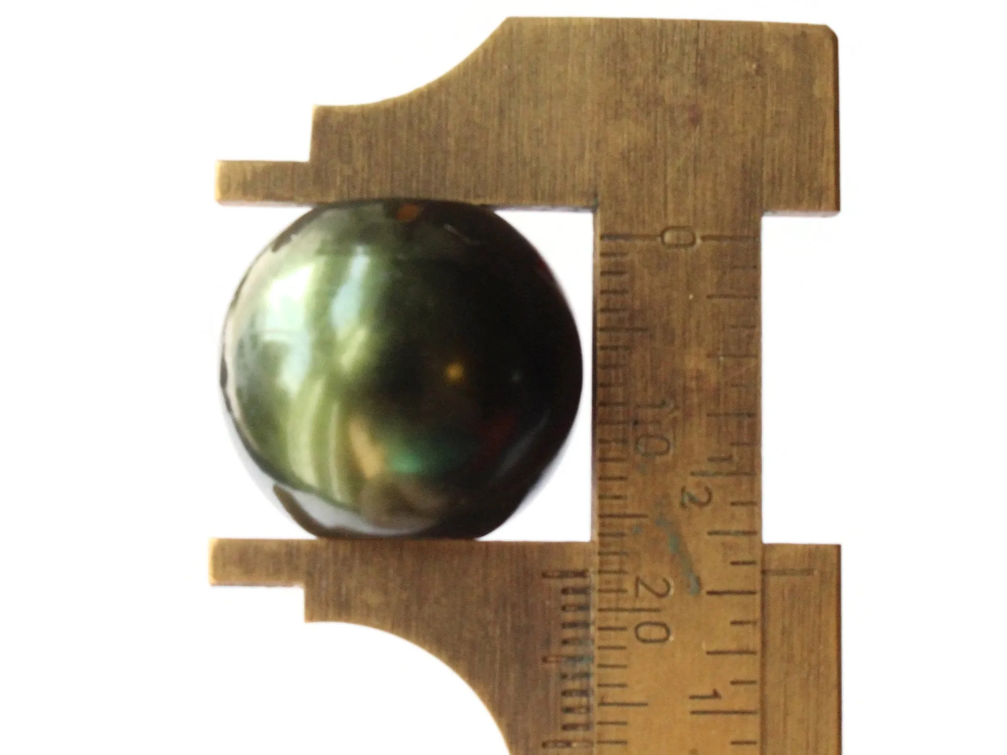 10 20mm Large Hole Forest Green Round Plastic Pearl Beads
