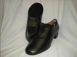 1.5" Marco Jr. -- Boy's Latin Heel Ballroom Oxford -- Black