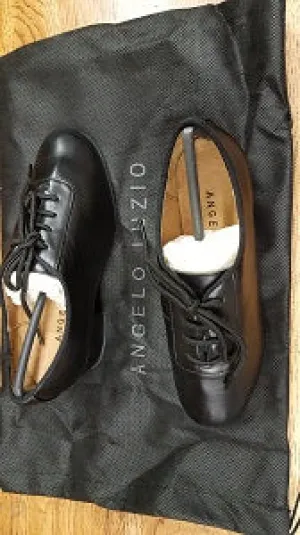 1.5" Marco Jr. -- Boy's Latin Heel Ballroom Oxford -- Black