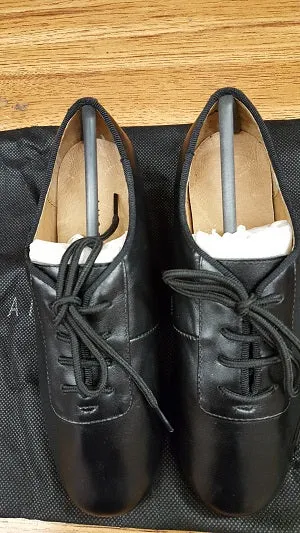 1.5" Marco Jr. -- Boy's Latin Heel Ballroom Oxford -- Black