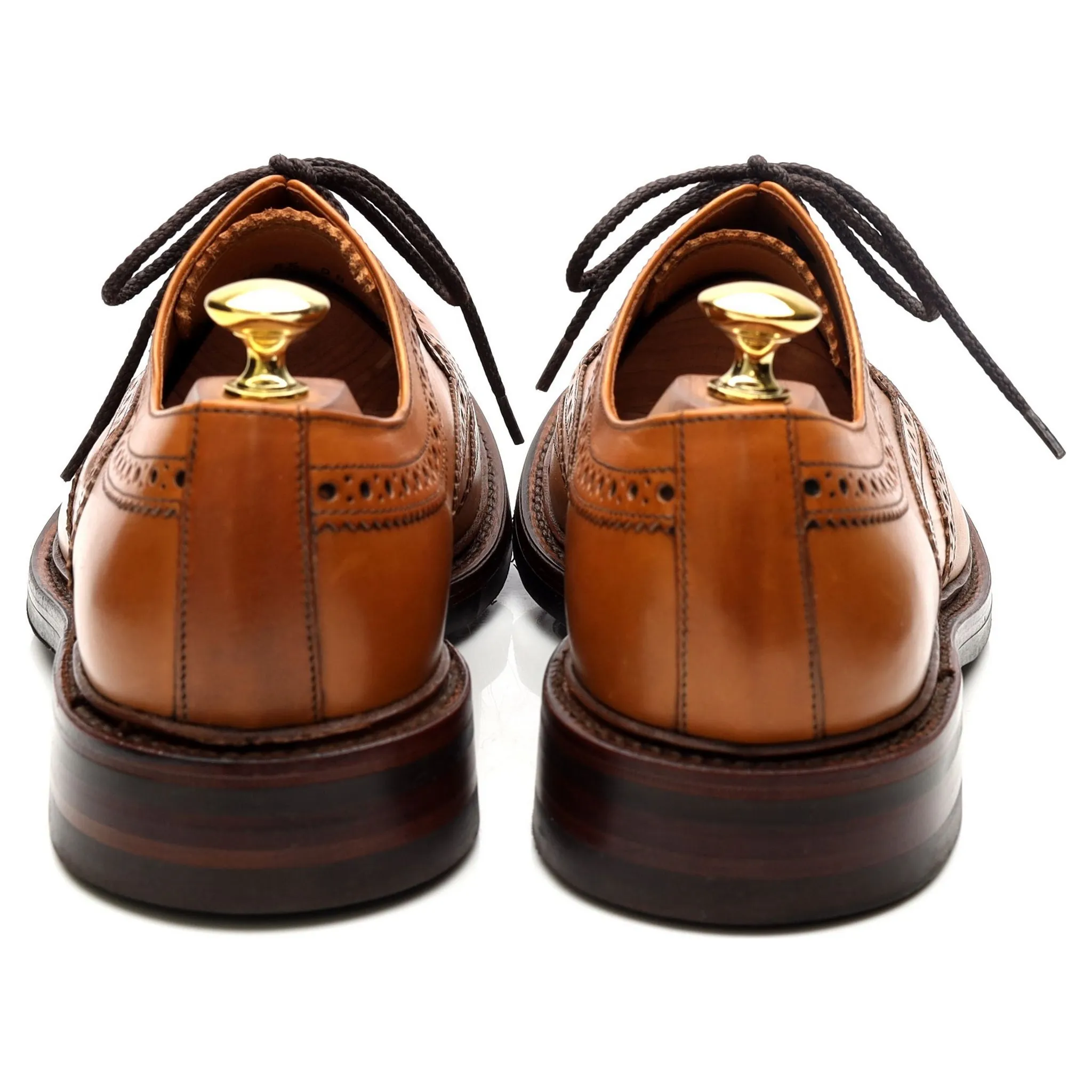 1880 'Edward' Tan Brown Leather Brogues UK 8.5 G