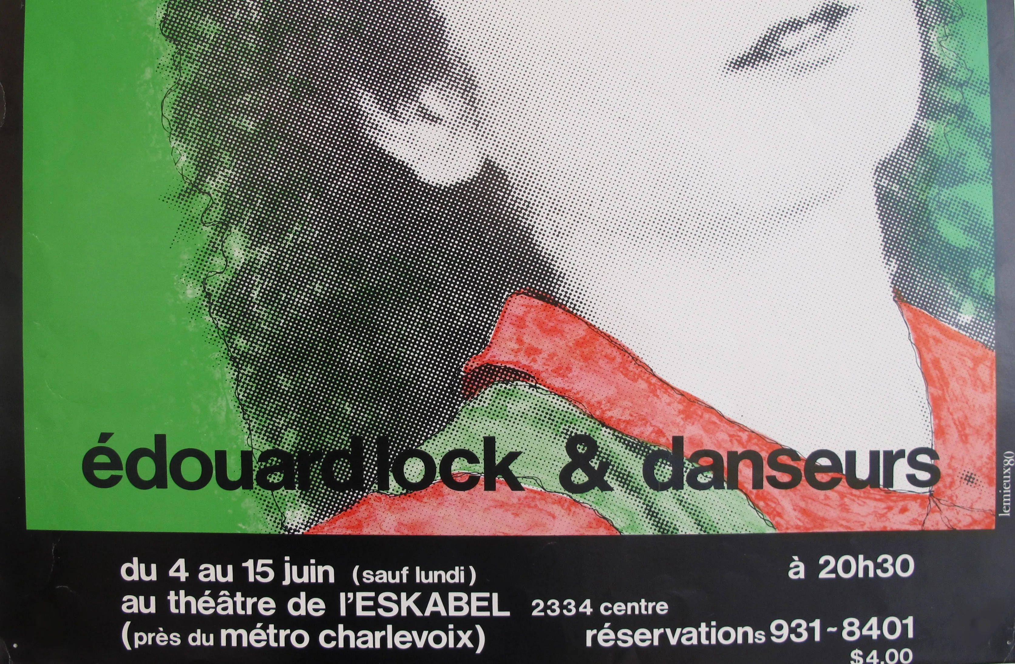 1980 Quebec Contemporary Poster - "Lily Marlene dans la jungle"