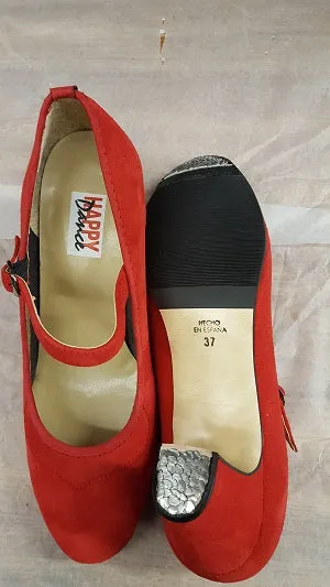 2.25" GinaMarie -- Flamenco Shoe -- Red Suede