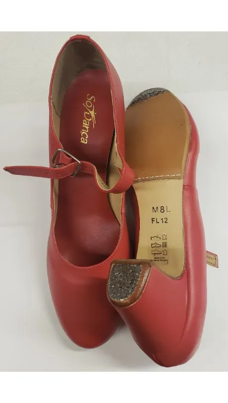 2.25" Malaga -- Flamenco Shoe -- Red