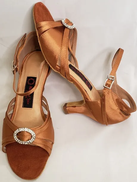 2.25" Margarita III -- Flare Heel Latin Sandal