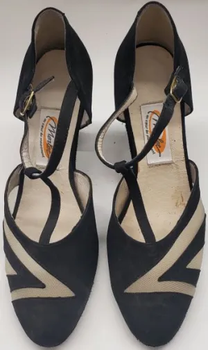 2.5" Cholet -- Women's Closed Toe Ballroom Shoe -- Black Suedine