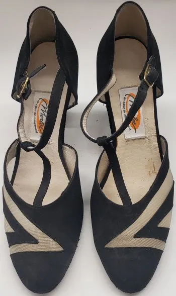 2.5" Cholet -- Women's Closed Toe Ballroom Shoe -- Black Suedine