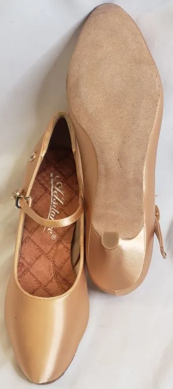 2.5" Petra II -- Women's Standard Ballroom Shoe -- Nude Satin