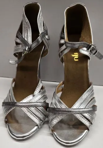 4" Moonstone -- Women's Latin Sandal -- Silver