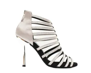 747 Silver Satin Strass