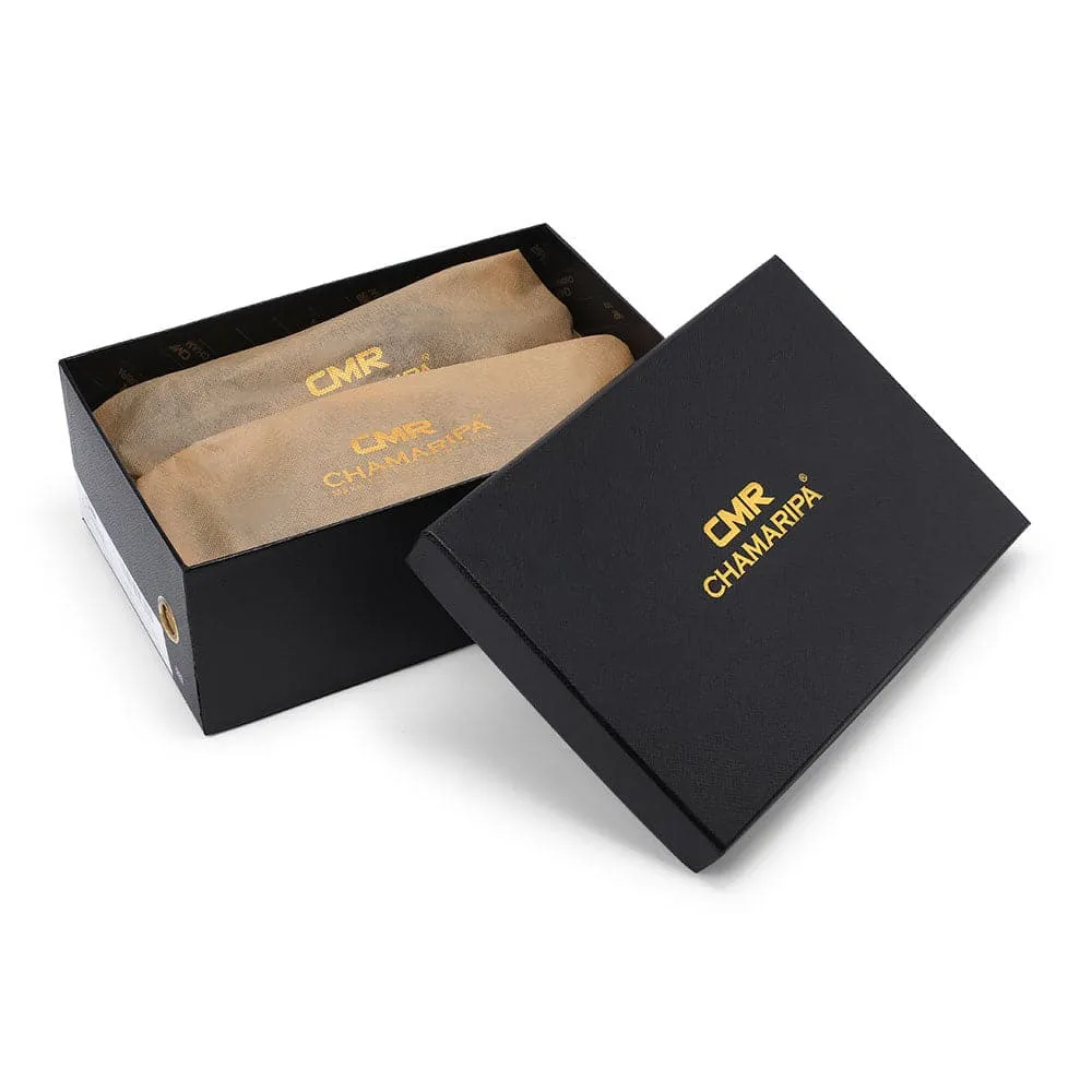 7CM /2.76 Inches CMR CHAMARIPA Elevator Shoes High Heel Men Dress Shoes Height Increasing Black Suede Wingtip Brogues