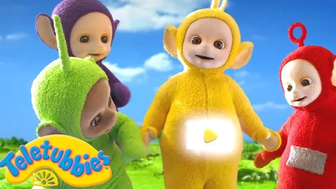 80s mini vintage teletubby orange Laa-laa charm