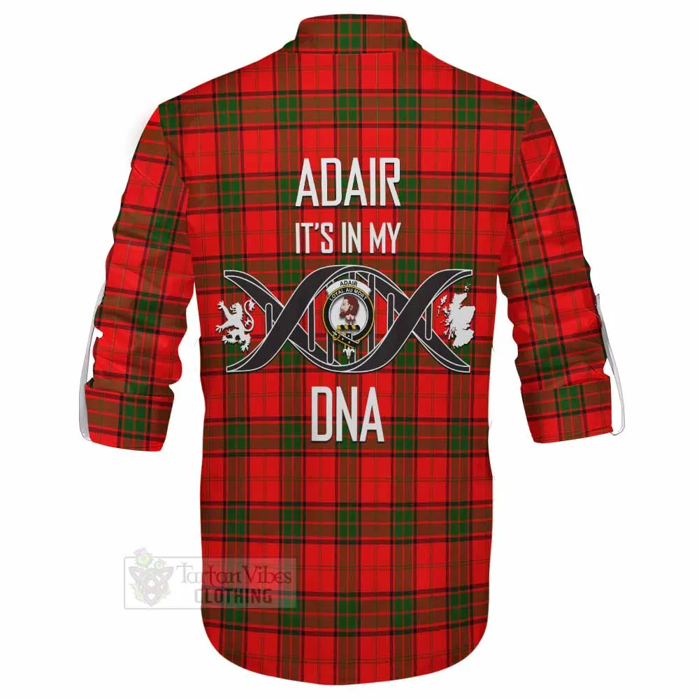 Adair Tartan Ghillie Kilt Shirt with Family Crest DNA In Me Style