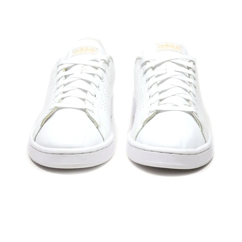 Adidas Advantage Low-Top Sneakers Leather White Colour For Women
