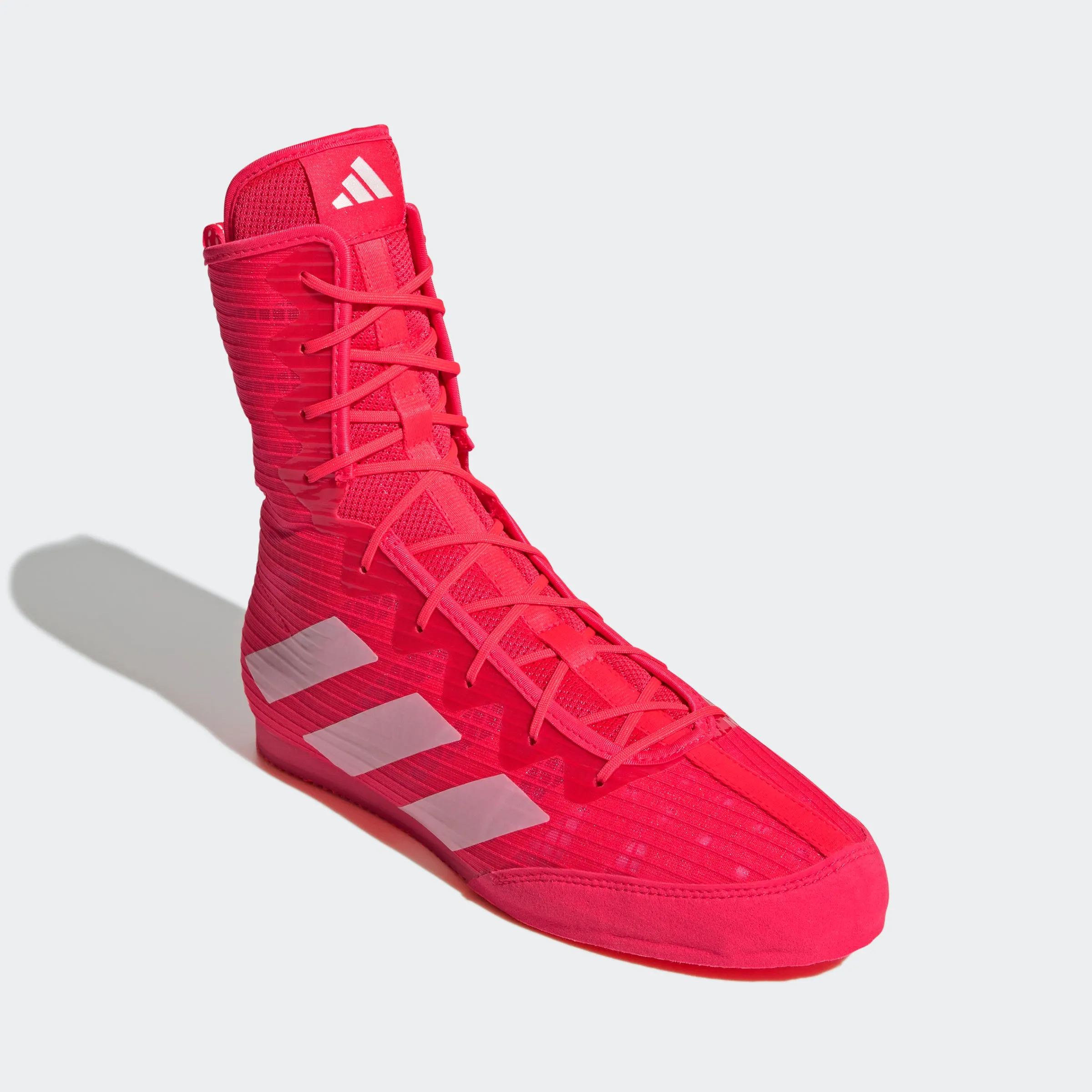 adidas BOX HOG 4 Boxing Shoes | Lucid Red-Zero Metallic | Men's