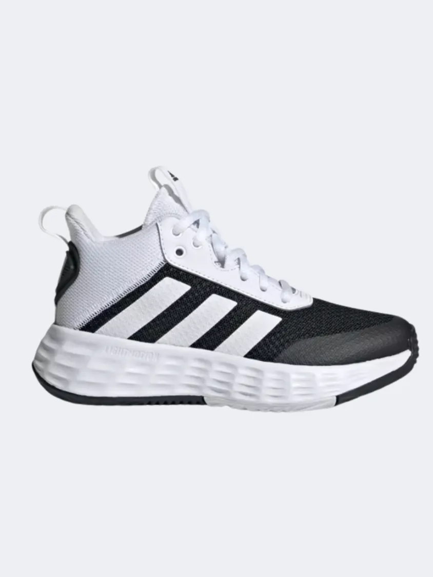 Adidas Own The Game 2.0 Gs-Boys Basketball Shoes Black/White