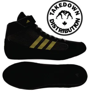 Adidas Shoe Wrestling HVC Black-Gold Sz 13 Only