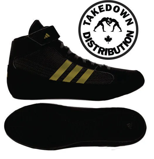 Adidas Shoe Wrestling HVC Black-Gold Sz 13 Only