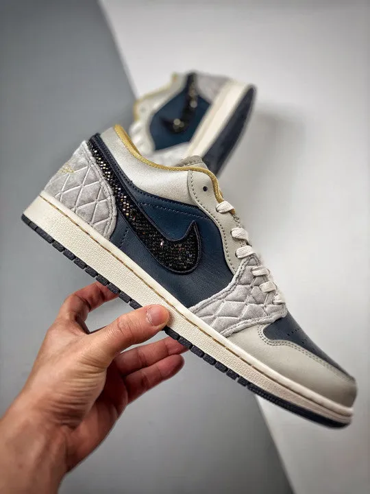 Air Jordan 1 Low Beaded Swoosh DV1762-001