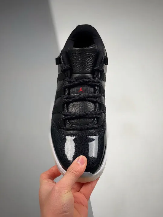 Air Jordan 11 Low “72-10” Black/Gym Red/White/Sail