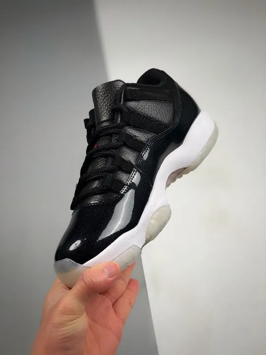 Air Jordan 11 Low “72-10” Black/Gym Red/White/Sail