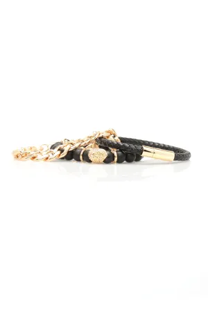 All Of The Above Bracelet Set - Gold