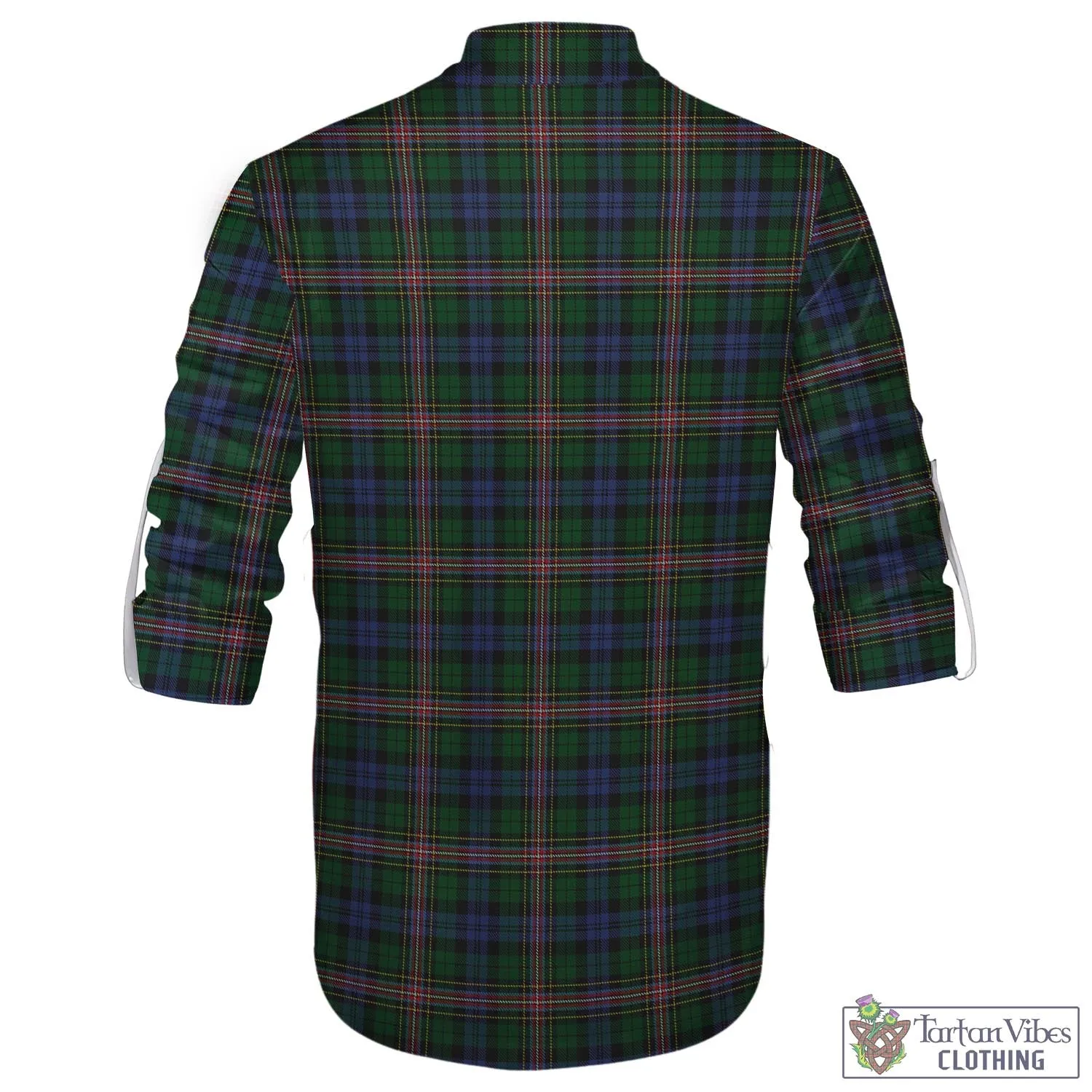 Allison Tartan Men's Scottish Traditional Jacobite Ghillie Kilt Shirt with Family Crest
