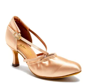 AMERICAN FLEX - FLESH SATIN - 4.5UK - 2"Heel