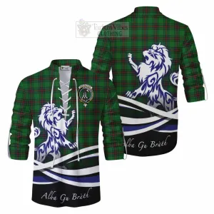 Anstruther Tartan Ghillie Kilt Shirt with Alba Gu Brath Regal Lion Emblem