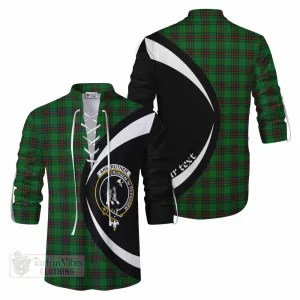 Anstruther Tartan Ghillie Kilt Shirt with Family Crest Circle Style