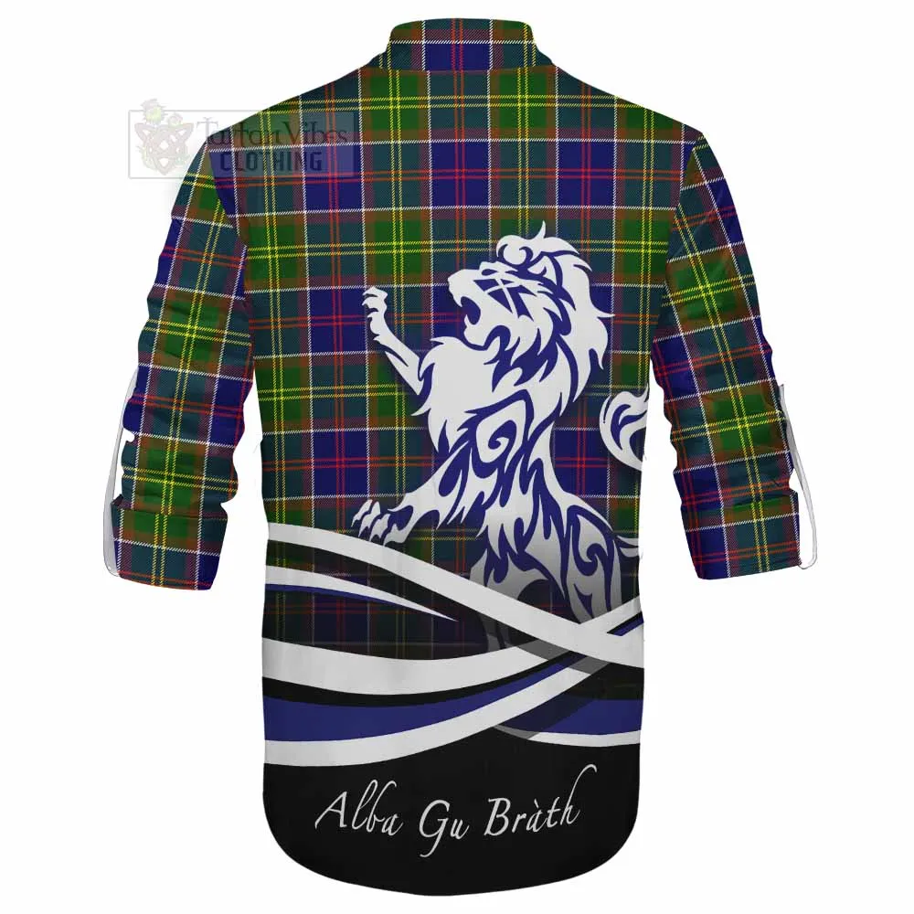 Arnott Tartan Ghillie Kilt Shirt with Alba Gu Brath Regal Lion Emblem