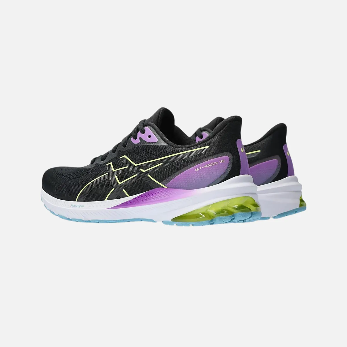 Asics GT-1000 12 Women's Running Shoes - Black/Glow Yellow