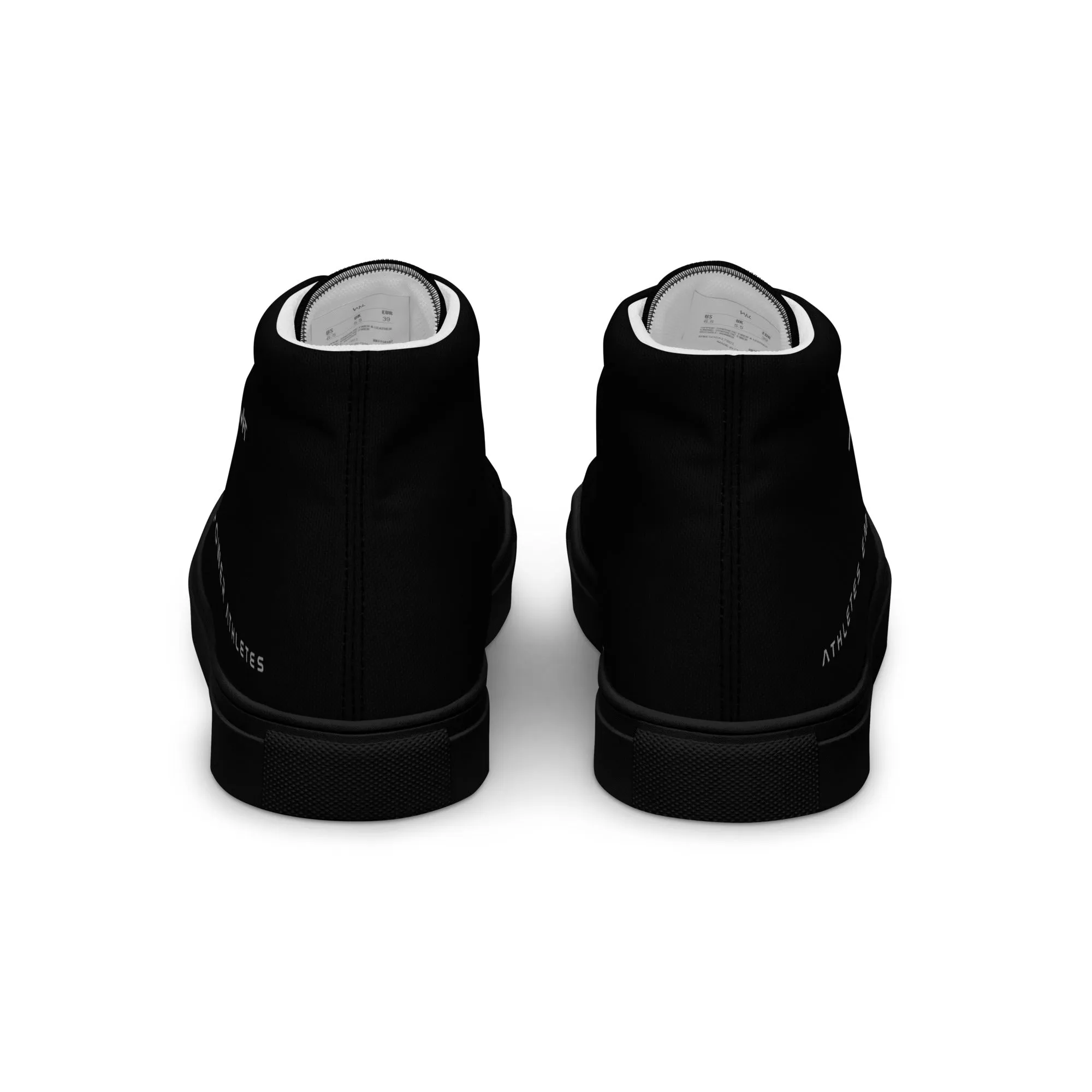 Athletes Empower Athletes - Men’s high top canvas shoes