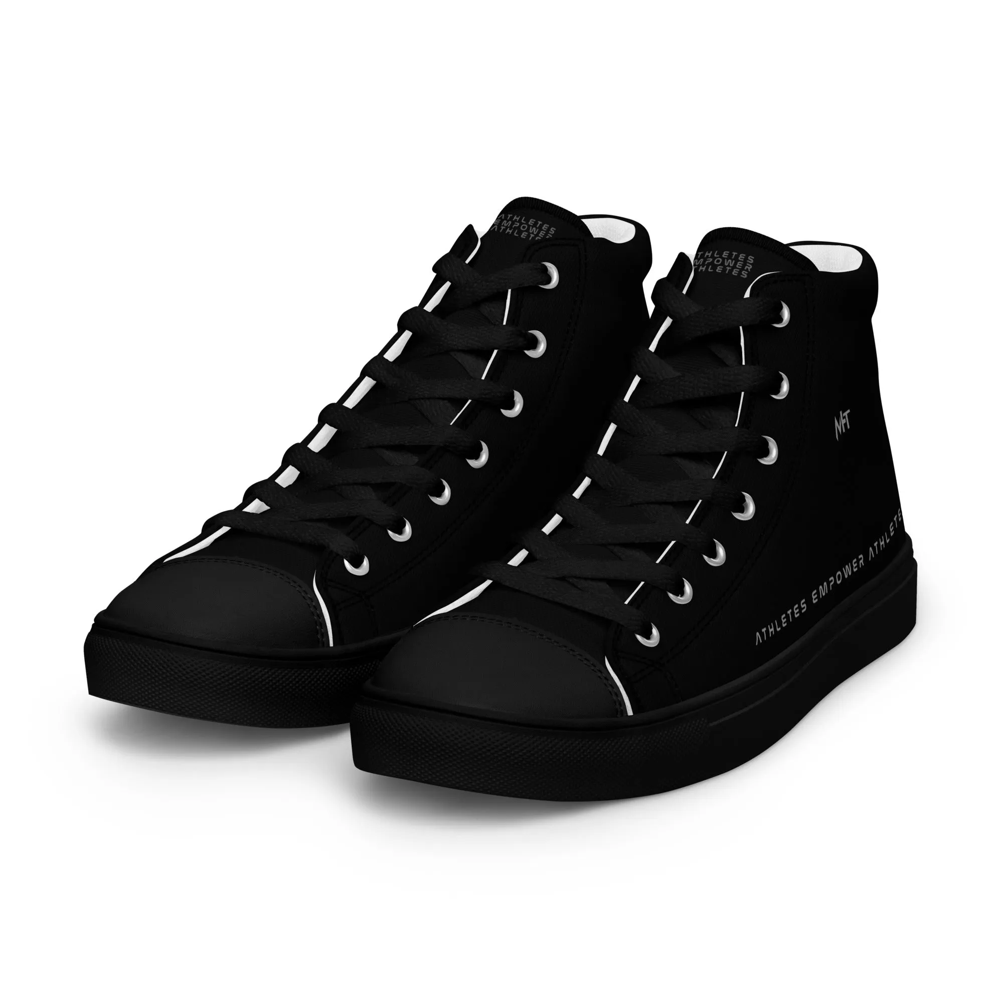 Athletes Empower Athletes - Men’s high top canvas shoes
