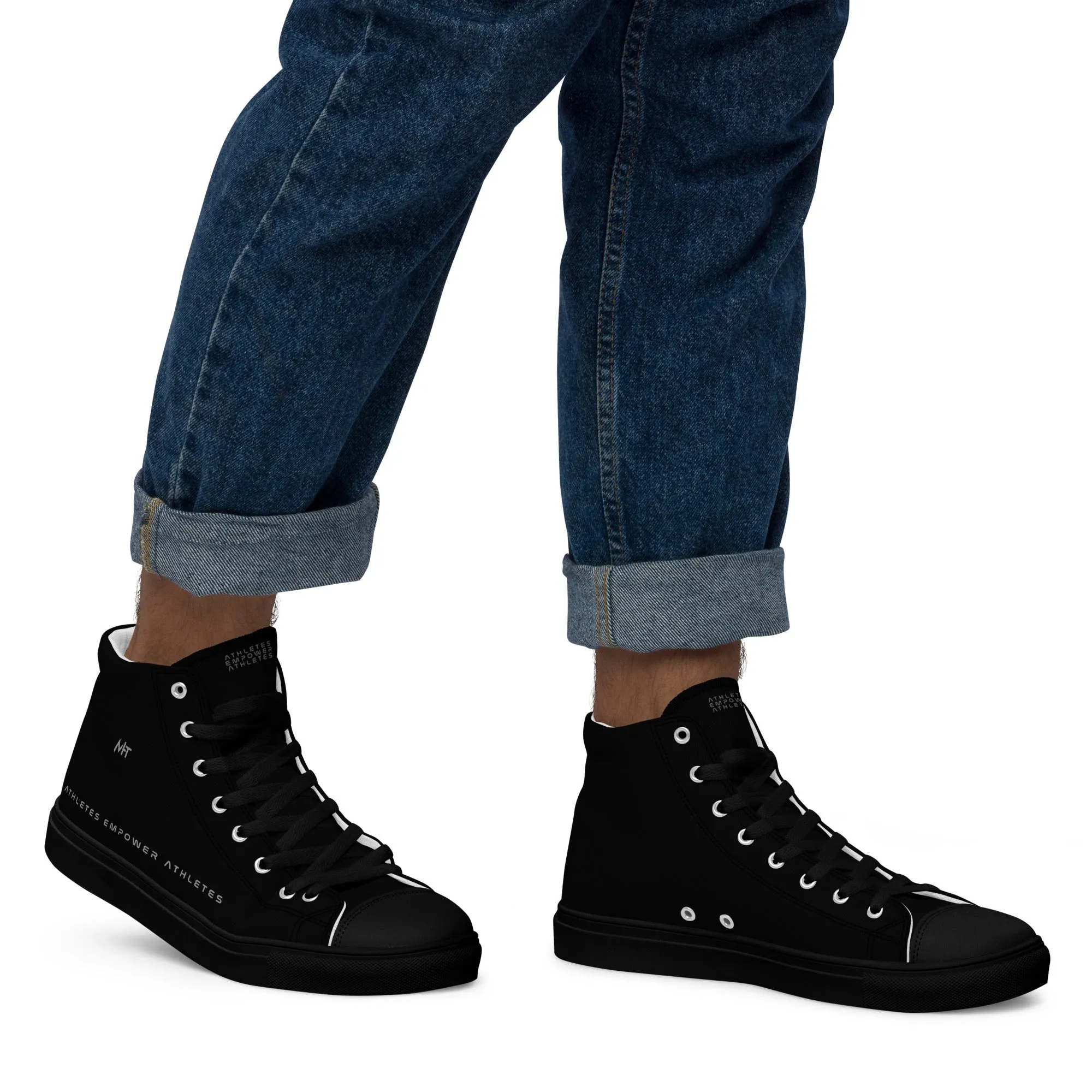Athletes Empower Athletes - Men’s high top canvas shoes