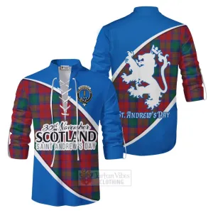 Auchinleck (Affleck) Family Crest Tartan Ghillie Kilt Shirt Celebrate Saint Andrew's Day in Style