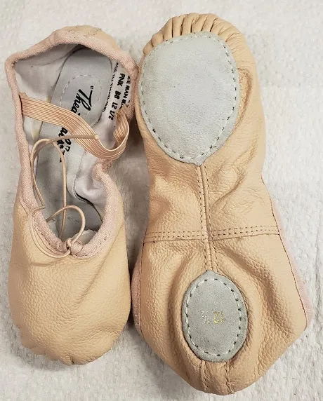 Ayana -- Children's Leather Split Sole Ballet -- Pink