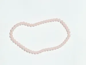 Baby Pink Transparent Circular Plastic Beads - 8 mm