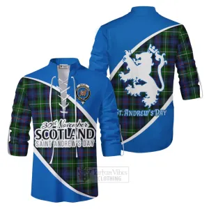 Baillie (Bailey) Family Crest Tartan Ghillie Kilt Shirt Celebrate Saint Andrew's Day in Style