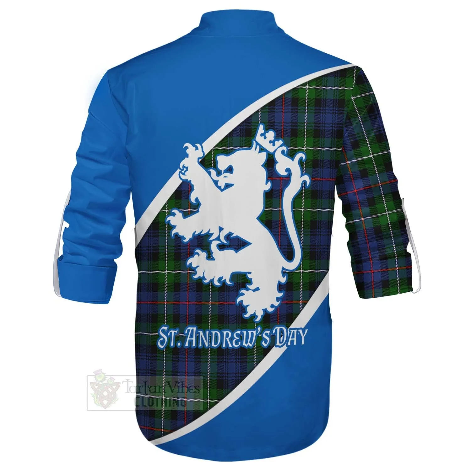 Baillie (Bailey) Family Crest Tartan Ghillie Kilt Shirt Celebrate Saint Andrew's Day in Style
