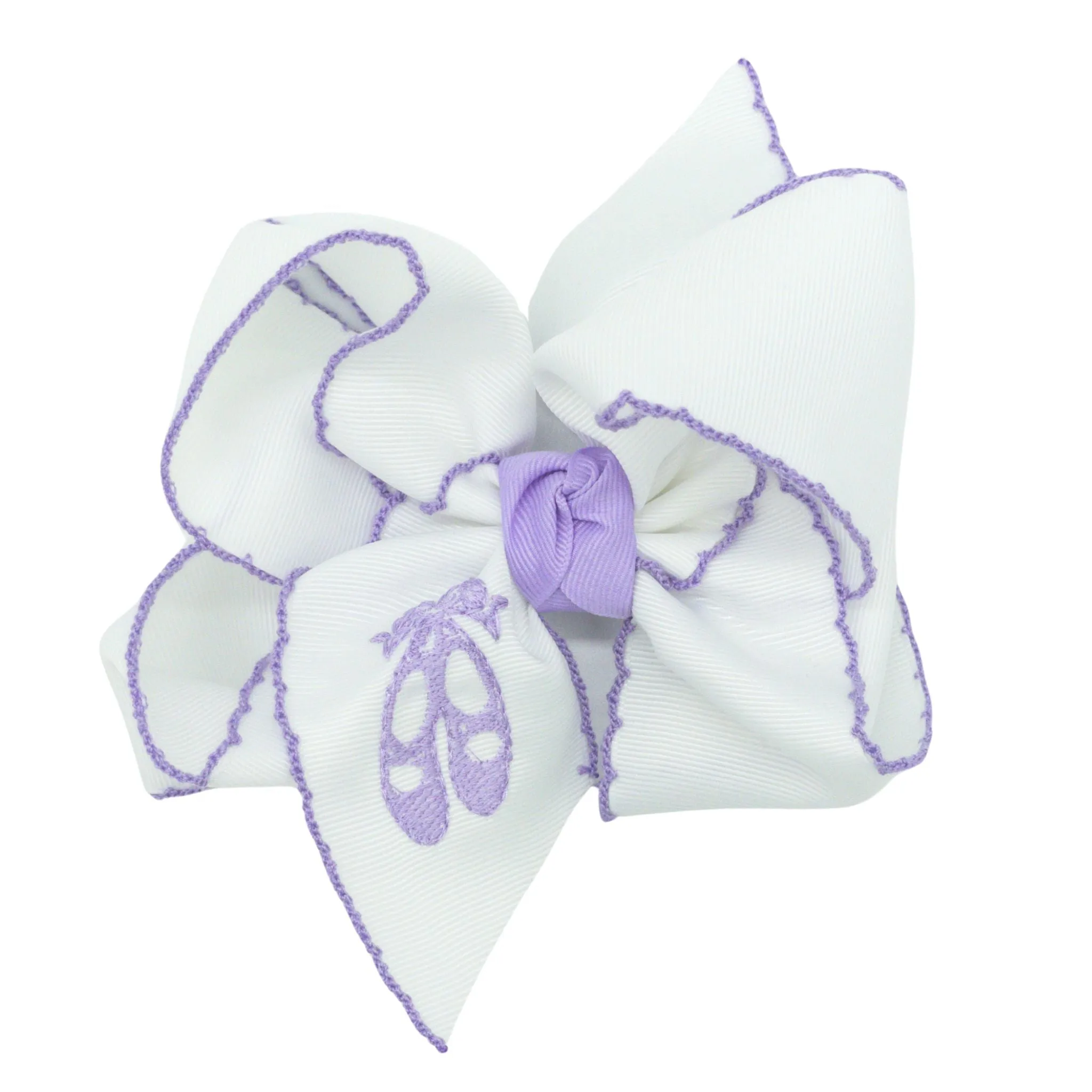 Ballet Shoes Embroidered Hairbow