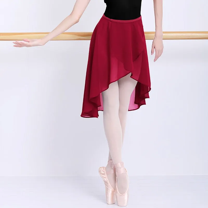 Ballet Skirt Women Adult Long Wrap Chiffon Skirt Dance Wear