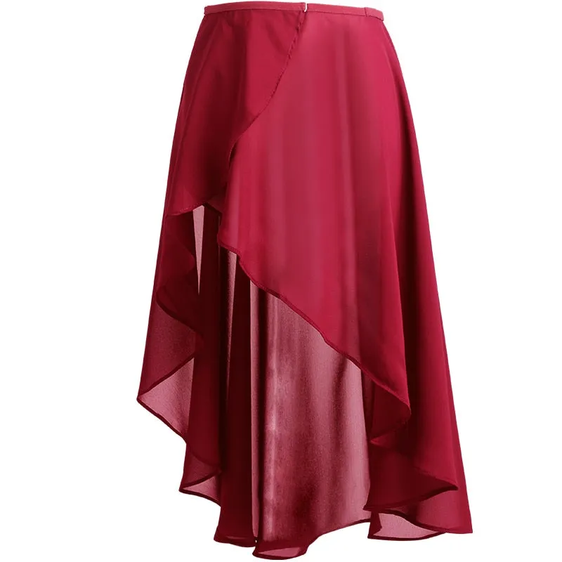 Ballet Skirt Women Adult Long Wrap Chiffon Skirt Dance Wear