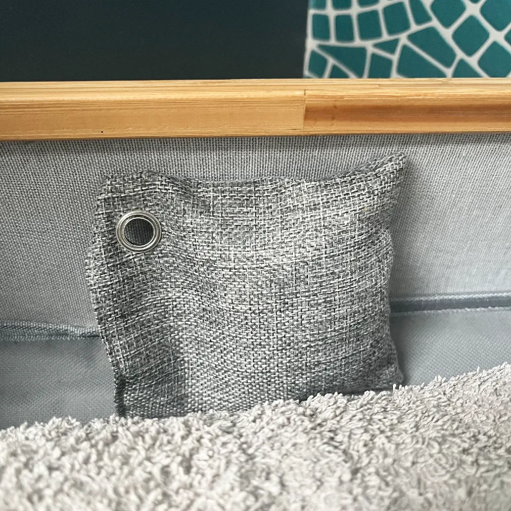 Bamboo Charcoal Air Purifier Bags (Grey) - Set of 2