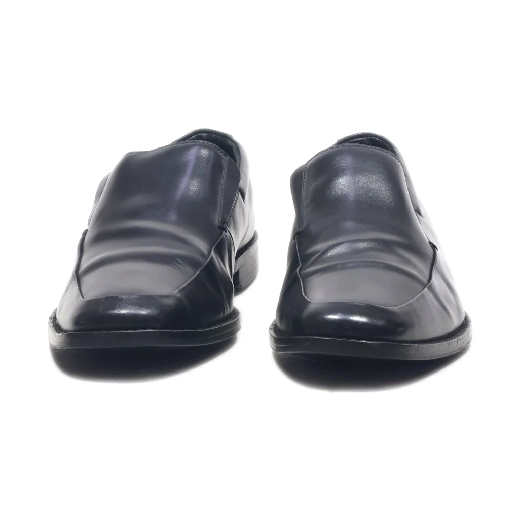 Banana Republic Formal Slip Ons Leather Black Colour For Men