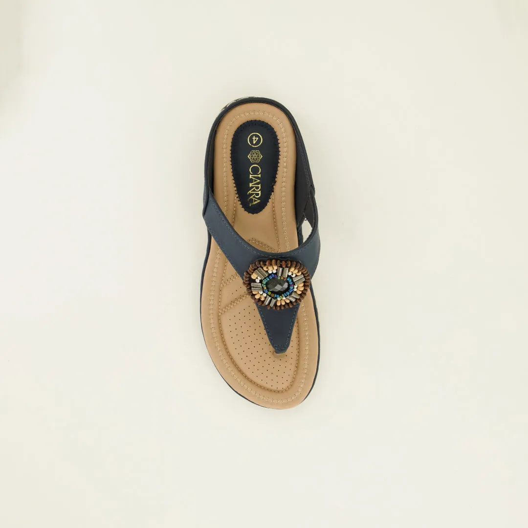 Beaded Comfort Thong Sandal