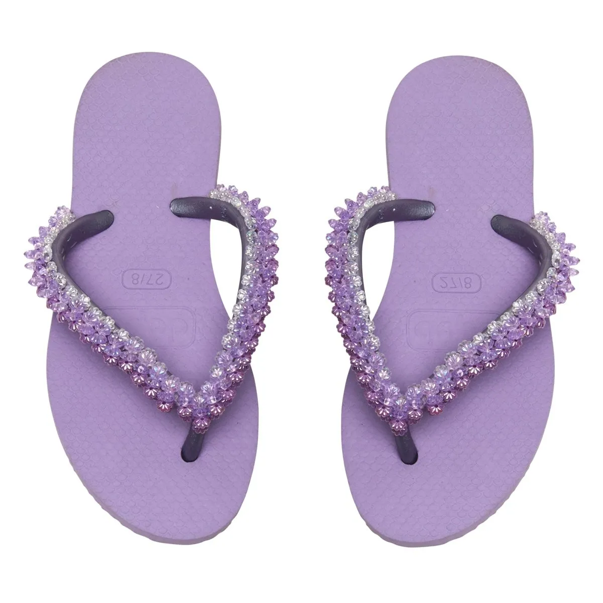 BEADED FLIP FLOP SANDALS