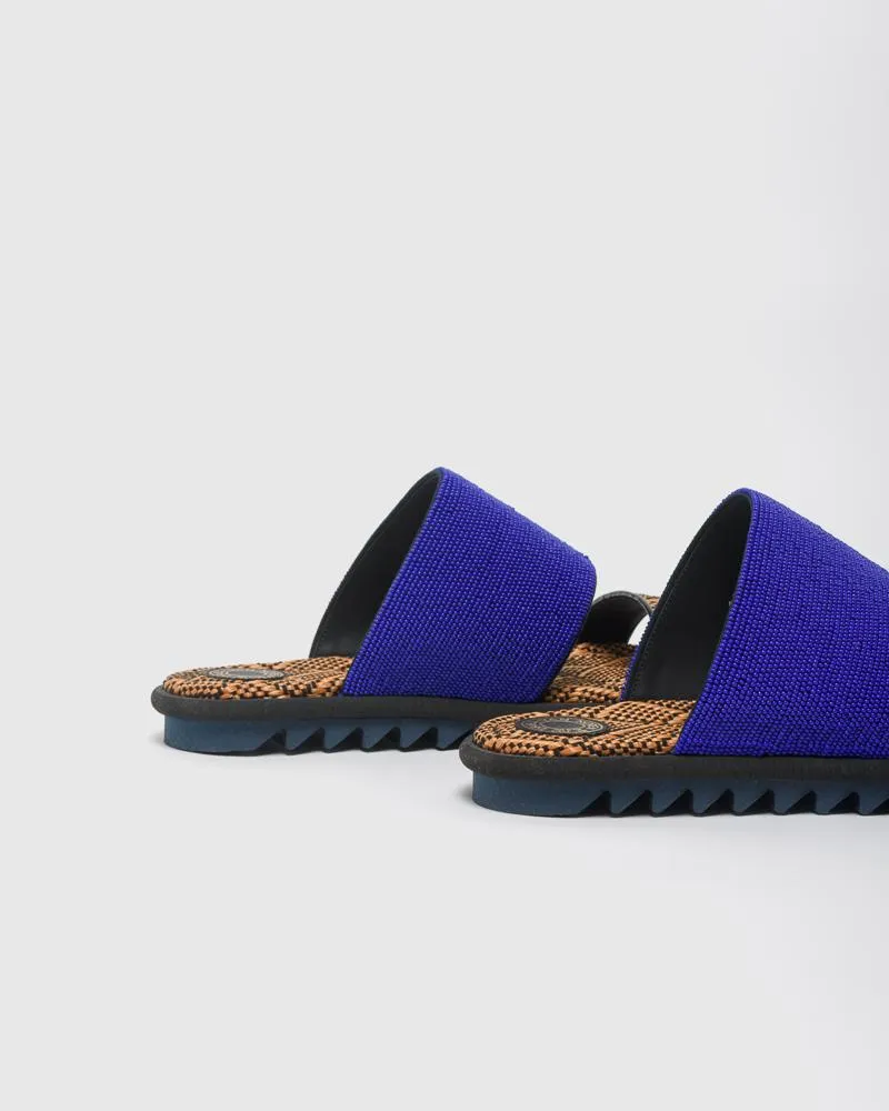 Beaded Slide in Blue